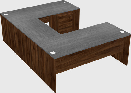U-shaped desk