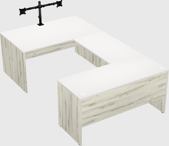 U-shaped desk