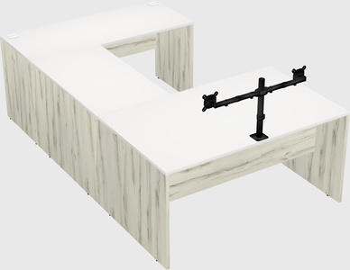 U-shaped desk