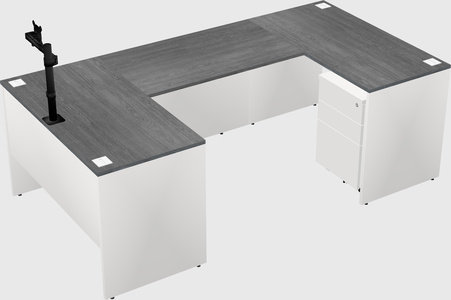 U-shaped desk