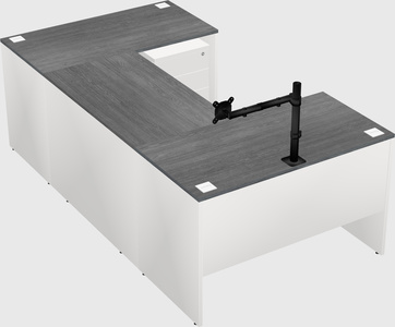 U-shaped desk
