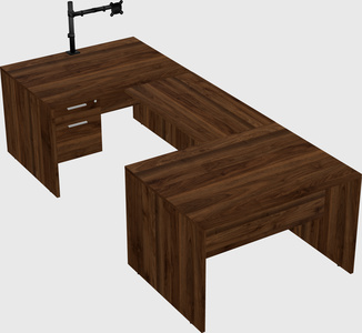 U-shaped desk