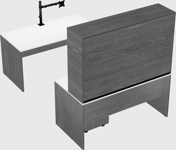 U-shaped desk