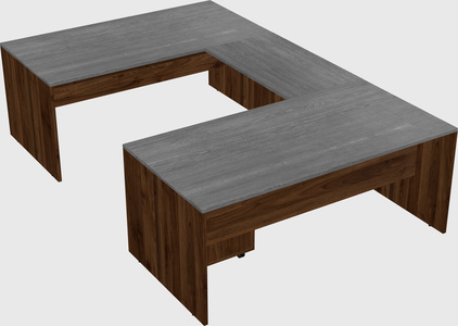 U-shaped desk