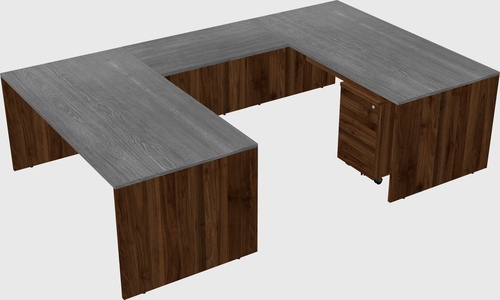 U-shaped desk