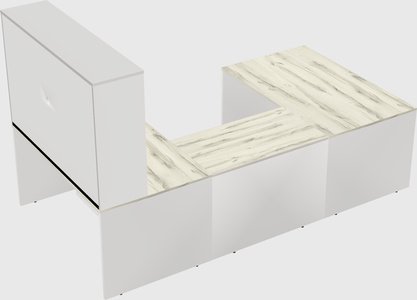 U-shaped desk