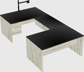 U-shaped desk