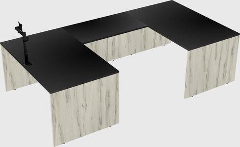 U-shaped desk