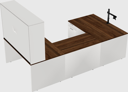 U-shaped desk