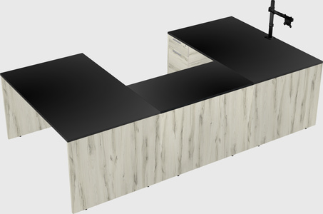 U-shaped desk