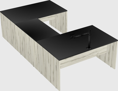 U-shaped desk