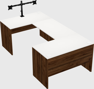 U-shaped desk