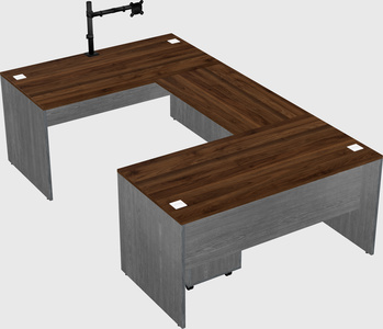 U-shaped desk
