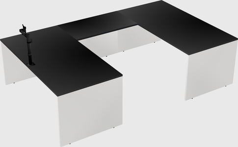 U-shaped desk