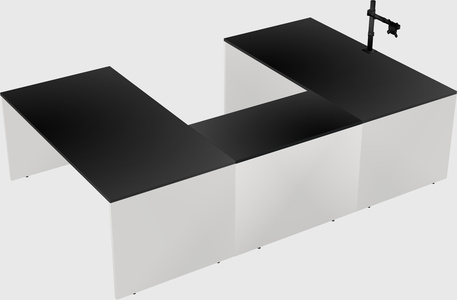 U-shaped desk