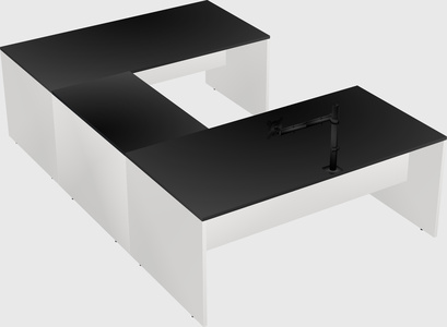 U-shaped desk