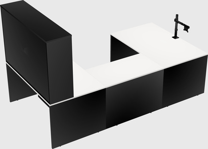 U-shaped desk