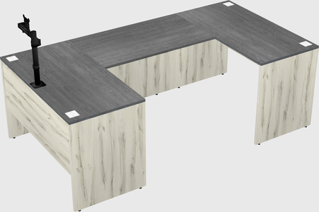 U-shaped desk