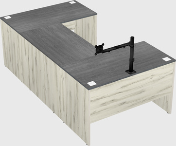 U-shaped desk