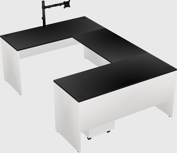 U-shaped desk