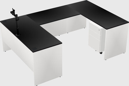 U-shaped desk