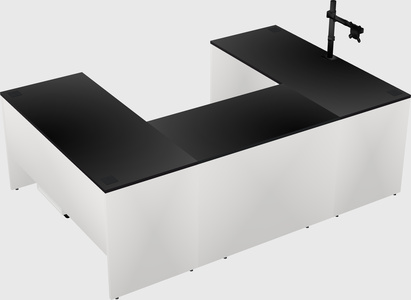 U-shaped desk
