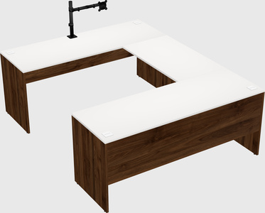 U-shaped desk