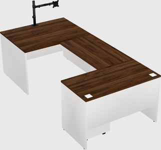 U-shaped desk