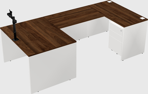 U-shaped desk