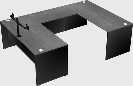 U-shaped desk