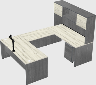 U-shaped desk