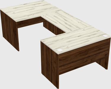 U-shaped desk