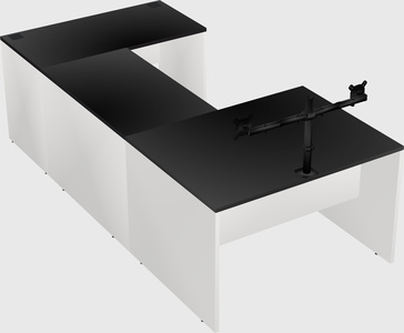 U-shaped desk