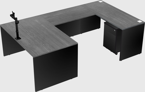 U-shaped desk