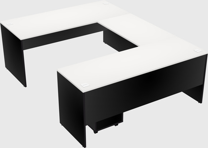 U-shaped desk