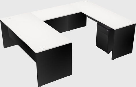U-shaped desk