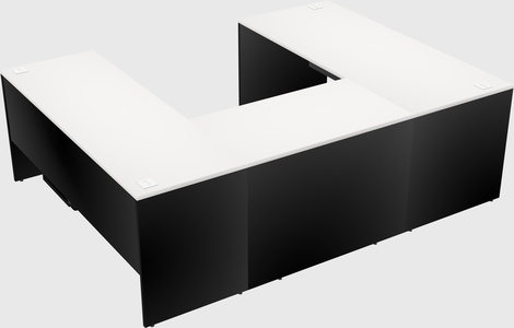 U-shaped desk