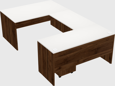U-shaped desk