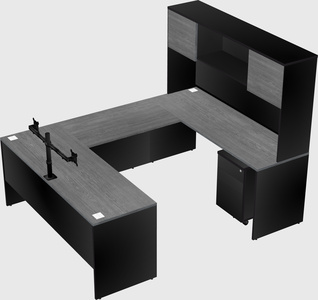 U-shaped desk