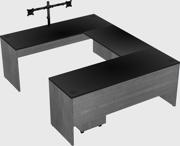 U-shaped desk