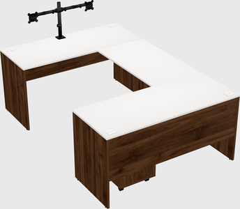 U-shaped desk