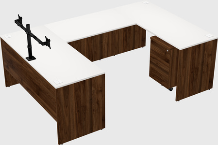 U-shaped desk