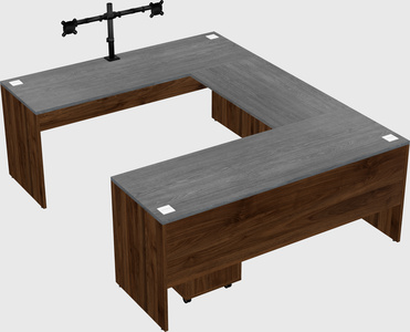 U-shaped desk