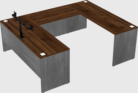 U-shaped desk