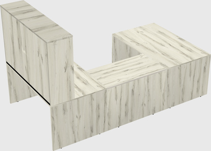 U-shaped desk