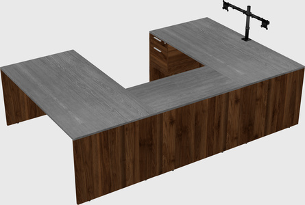 U-shaped desk