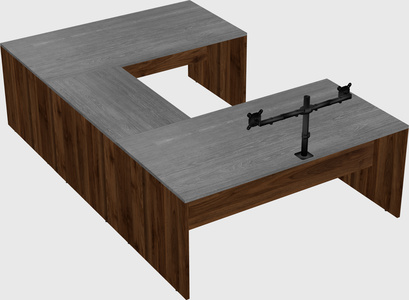U-shaped desk