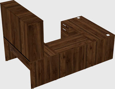 U-shaped desk