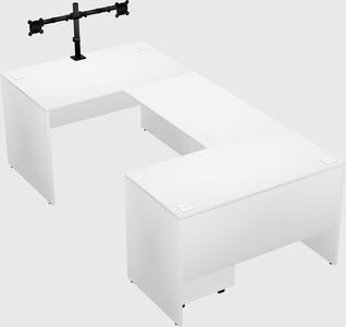 U-shaped desk