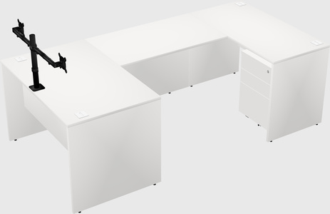 U-shaped desk